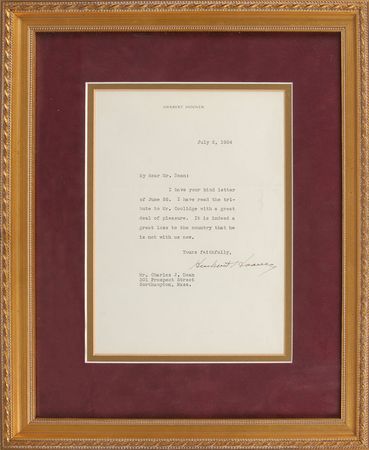 Lot #120 Herbert Hoover - Image 1