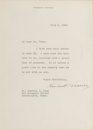 Lot #120 Herbert Hoover - Image 2