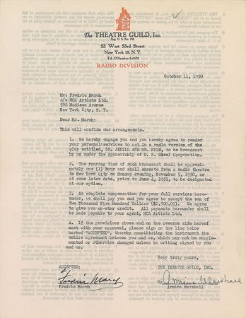 Lot #838 Fredric March - Image 3