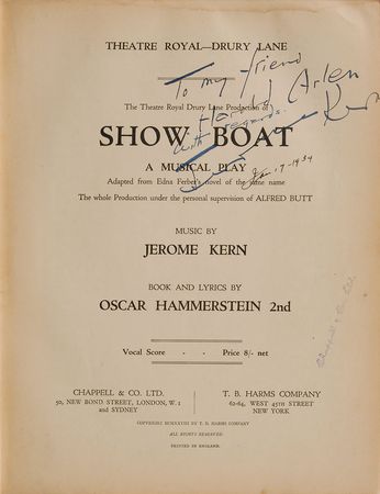Lot #663 Jerome Kern: A gift for Oz composer Harold Arlen - Image 1