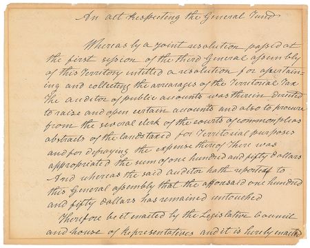 Lot #23 William Henry Harrison Signed Document