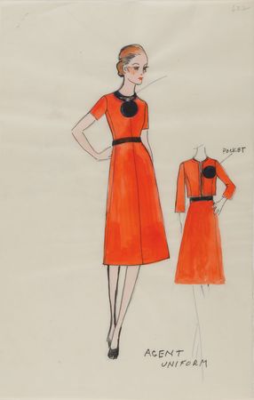 Lot #837 Jean Louis: Lovely vintage United Airlines stewardess designs - Image 3