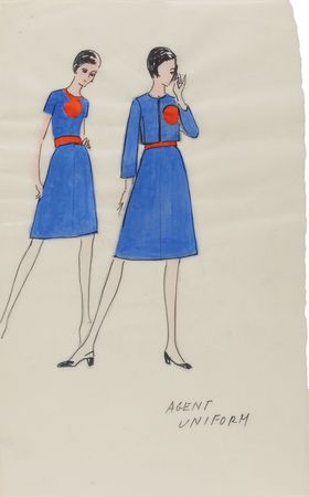 Lot #837 Jean Louis: Lovely vintage United Airlines stewardess designs - Image 4