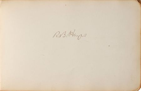 Lot #51 Rutherford B. Hayes and Politicians: President Hayes, the complete Waite Court, and much of the 1878 Senate - Image 1