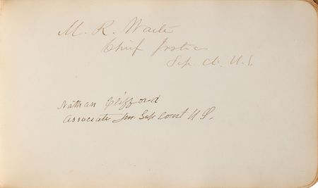 Lot #51 Rutherford B. Hayes and Politicians: President Hayes, the complete Waite Court, and much of the 1878 Senate - Image 3