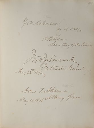 Lot #42 U. S. Grant: President Grant, his cabinet, and thirty senators - Image 2