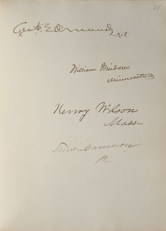 Lot #42 U. S. Grant: President Grant, his cabinet, and thirty senators - Image 5