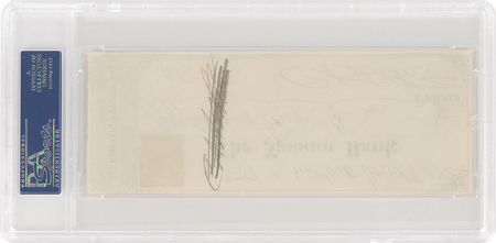 Lot #54 Chester A. Arthur Check - Image 2