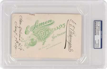 Lot #366 P. G. T. Beauregard Signed Photograph - Image 1