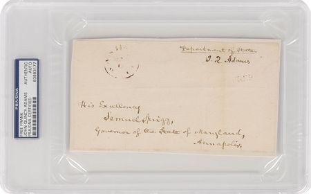 Lot #15 John Quincy Adams Free Frank