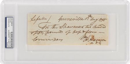Lot #22 William Henry Harrison Signed Document