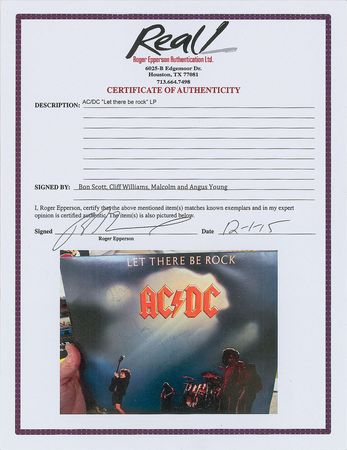 Lot #704 AC/DC: Let There Be Rock with Scott and crew - Image 2