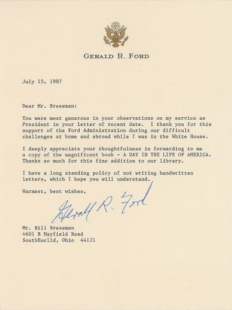 Lot #154 Gerald Ford - Image 1