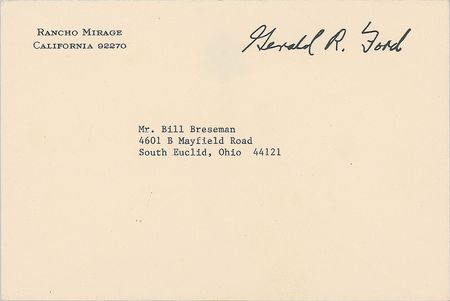Lot #154 Gerald Ford - Image 2