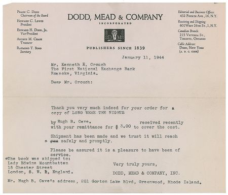 Lot #412 Mountbatten of Burma Letters - Image 1