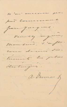 Lot #574 Alexandre Dumas, fils - Image 2