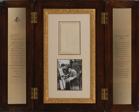 Lot #509 Pierre-Auguste Renoir: Choice letter to his friend and patron - Image 2