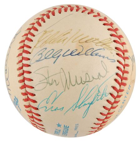 Lot #891 Baseball Hall of Famers Baseball - Image 5