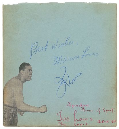 Lot #913 Joe Louis - Image 1