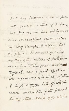Lot #223 Charles Darwin: Darwin excitedly reports on the origins of infectious diseases - Image 3