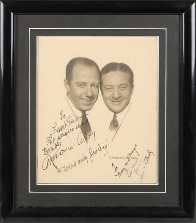 Lot #782 Amos and Andy Signed Photograph - Image 1