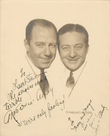 Lot #782 Amos and Andy Signed Photograph - Image 2