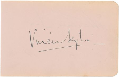 Lot #834 Vivien Leigh and Alastair Sim Signature - Image 1