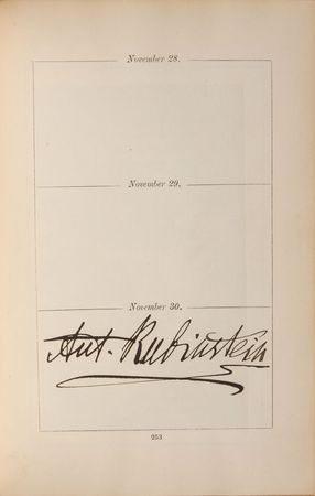 Lot #621 Composers, Musicians, Artists, and Royalty: Brahms, Bruch, and Dvorak highlight Wilma Neruda’s personal autograph book - Image 5