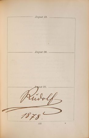 Lot #621 Composers, Musicians, Artists, and Royalty: Brahms, Bruch, and Dvorak highlight Wilma Neruda’s personal autograph book - Image 7