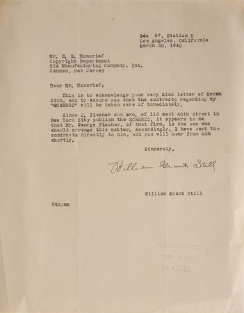 Lot #652 Paul Robeson and William Grant Still Group Lot - Image 7