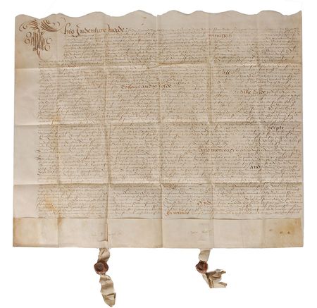 Lot #256 Queen Elizabeth I Document - Image 1