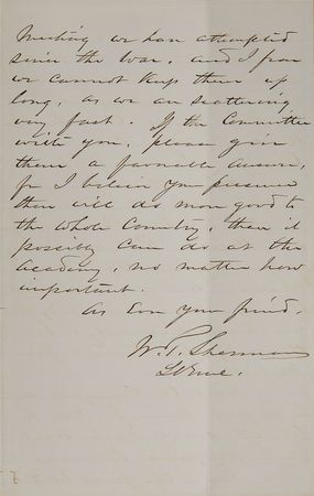 Lot #380 William T. Sherman: ?You won with us, you were essentially one of us, at Vicksburg, and on the Atlantic Coast? - Image 3