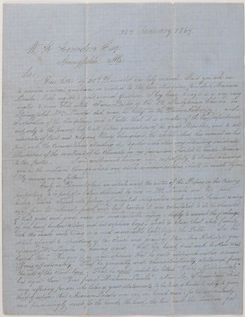 Lot #38 Mary Todd Lincoln: Bible presented by Mary Todd Lincoln in Springfield, Illinois, plus a remarkable letter to her pastor - Image 4
