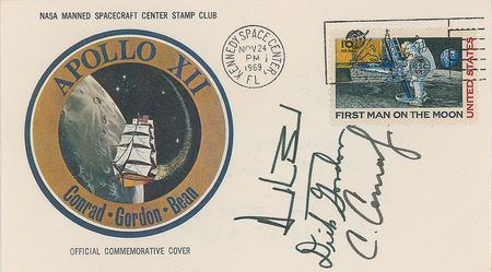 Lot #6321 Alan Bean?s Apollo 12 ?Type 2? Signed insurance Cover - Image 1