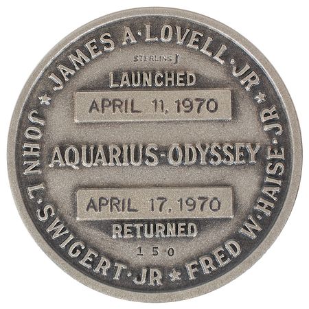 Lot #6327 Jack Swigert?s Apollo 13 Flown Robbins Medal - Image 2