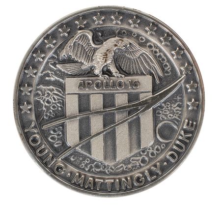 Lot #6407 John Young?s Apollo 16 Flown Robbins Medal - Image 1