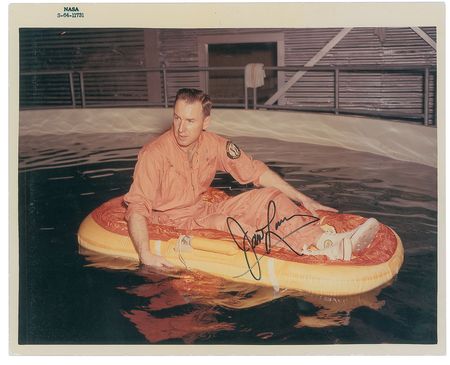 Lot #6353 James Lovell and Fred Haise Pair of Signed Photographs - Image 2