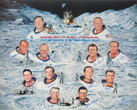 Lot #6164 Moonwalkers Signed Lithograph - Image 1