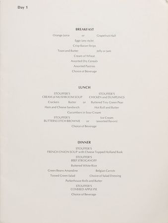 Lot #6288 Apollo 11 Final Flight Plan and Isolation Menus - Image 8