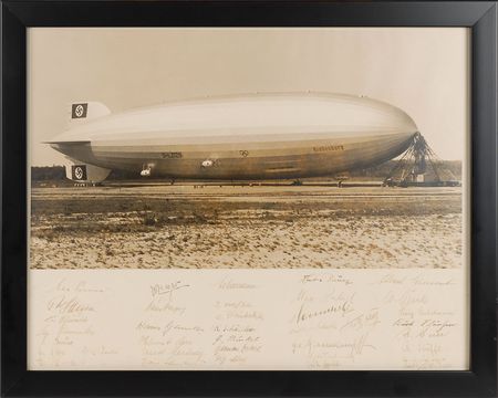 Lot #6012 Hindenburg Crew-Signed Oversized