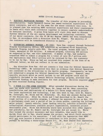 Lot #6031 Wernher von Braun’s Hand-Annotated Report Notes - Image 1