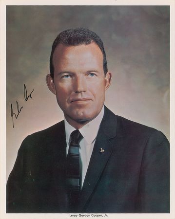 Lot #6099 Gordon Cooper Signed Photograph and Transcript - Image 2