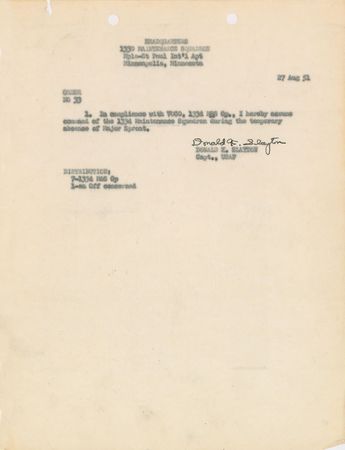 Lot #6102 Deke Slayton Signed Document - Image 2