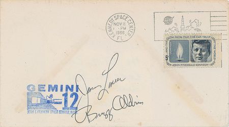 Lot #6132 Gemini 12 Signed Cover and Photograph - Image 2
