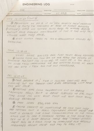 Lot #6198 Apollo-Saturn V Log Entries - Image 3