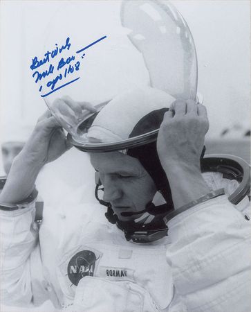 Lot #6215 Frank Borman Collection of Three Signed Items - Image 1