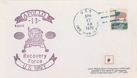 Lot #6339 Apollo 13 Pair of Flown Artifacts - Image 2
