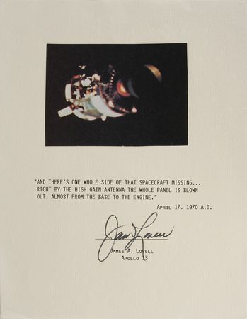 Lot #6354 James Lovell and Fred Haise Collection of Four Signed Items - Image 2