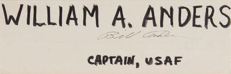 Lot #6180 Astronaut Signed Placards: Chaffee, Anders, Bean, and Cernan - Image 3