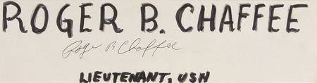 Lot #6180 Astronaut Signed Placards: Chaffee, Anders, Bean, and Cernan - Image 4
